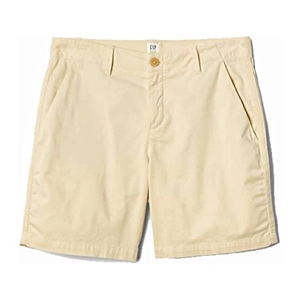 GAP Tan 5” Girlfriend Khaki Shorts - Picture 2 of 4